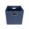John Louis Home Fabric Bins, Canvas, Navy Blue, 11 in W BIN-C-C05 - alternate 2